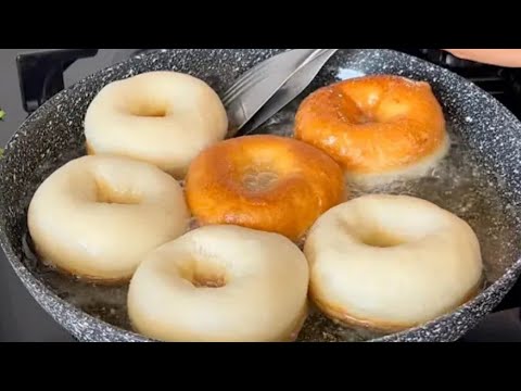 Видео: НИКОГДА не впитывает масло🔝ИДЕАЛЬНЫЙ рецепт вкусного пончик с восходящими дрожжами 😋💯