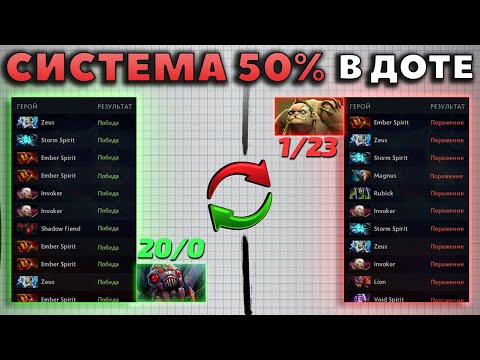 Видео: ЕСТЬ ЛИ В ДОТЕ СИСТЕМА 50%? И ЧТО С НЕЙ ДЕЛАТЬ?