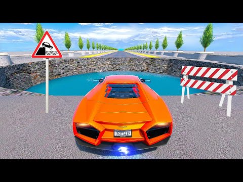 Видео: КАКАЯ МАШИНА ПРОЕДЕТ ОПАСНУЮ ЯМУ С ВОДОЙ В ГТА 5 МОДЫ! ЭКСПЕРИМЕНТЫ В GTA 5