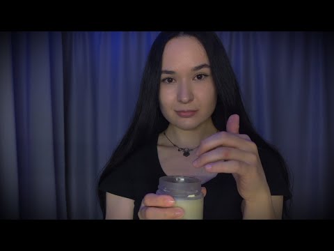 Видео: АСМР поухаживаю за тобой перед сном😴массаж лица с пенкой | щеточка для бровей | звук свечи