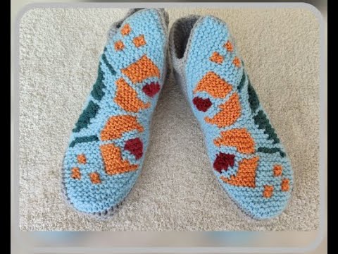 Видео: Красиво, просто, удобно  С  показом как связать дальше тапочек