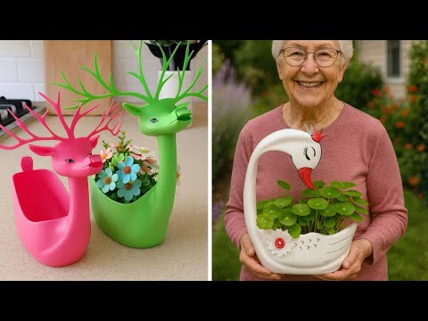 Видео: 10 креативных идей по переработке пластиковых бутылок | Простые, недорогие и самодельные поделки ...