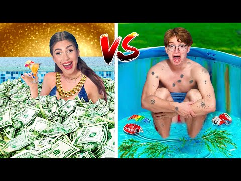 Видео: БОГАТЫЙ vs БЕДНЫЙ бассейн !