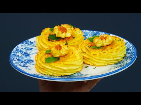Видео: Картофельные корзинки с начинкой. Простое и вкусное блюдо на праздничный стол.
