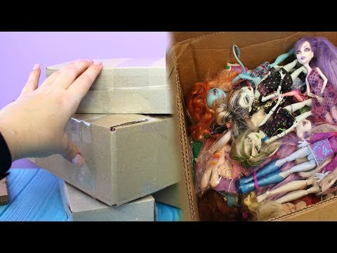 Видео: Распаковка посылок с куклами Монстер Хай НАОБОРОТ / Gaya Roz