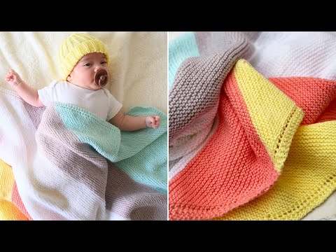 Видео: Как связать детское одеяло для начинающих (очень просто!)