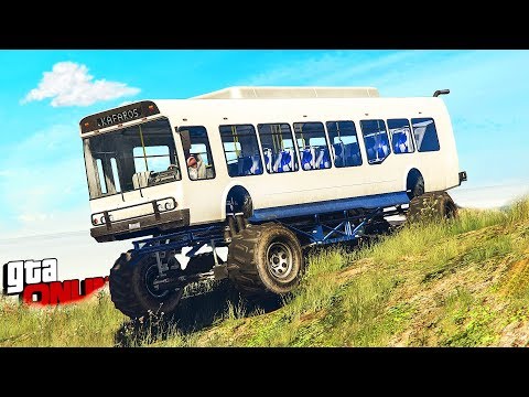Видео: БЕЗУМНЫЙ АВТОБУС БИГФУТ В GTA 5 ONLINE! ГОНКИ НА МОНСТРЕ ПО ВОЛРАЙДАМ И СПИРАЛЯМ! ГТА 5 с Модами