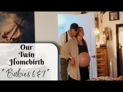 Видео: Естественные домашние роды близнецов // Узнаём пол! #родыблизнецовдома #большаясемейнаявидеоблога...