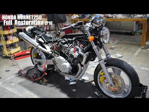 Видео: Мотоцикл Honda Hornet 250 полная реставрация 16 | Готово на 80%.
