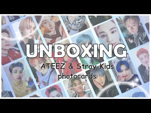 Видео: Распаковка K-pop карт / ATEEZ / Stray Kids