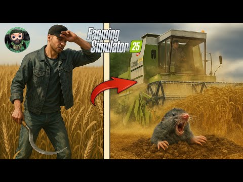 Видео: Я ПРОВЁЛ 100 ДНЕЙ махая СЕРПОМ в ПОЛЕ шо аж КРОТ ПРОЗРЕЛ - FARMING SIMULATOR 25