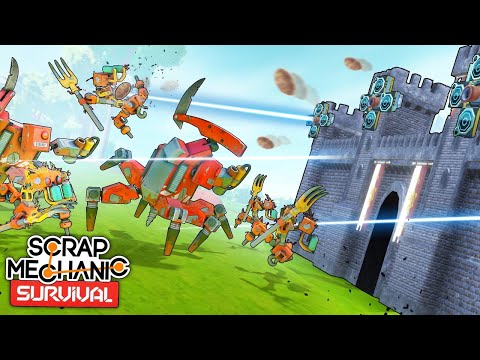 Видео: ПОСТРОИЛ ТУРЕЛЬ С АВТОНАВЕДЕНИЕМ В ЛАБИРИНТ - SCRAP MECHANIC SURVIVAL ДЕНЬ 23