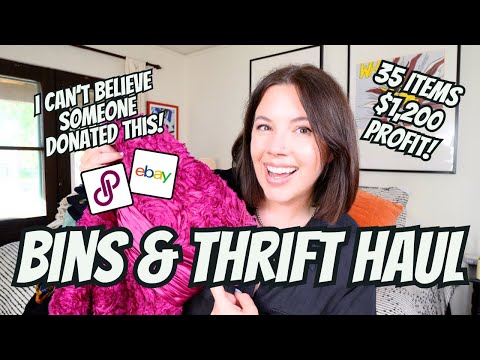 Видео: Я получил хорошую прибыль в Goodwill Bins, закупая товары для перепродажи в Goodwill Bins!