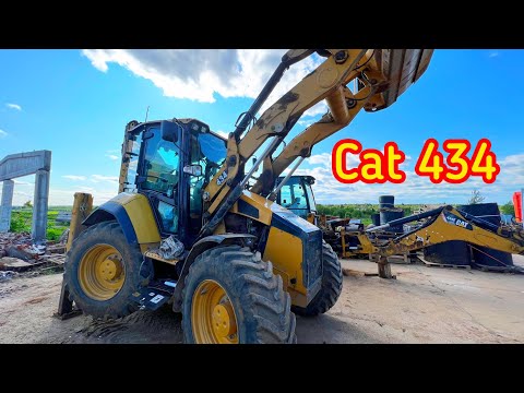 Видео: CAT 434 2021-го года- не крутиться руль! Ремонт со всеми подводными камнями!