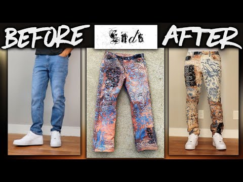 Видео: Сделай сам | Ремонт концов банданы из потертого денима | JULIUS