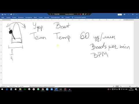 Видео: Время в музыке  Метр, Такт, Размер, Длительность, Ритм