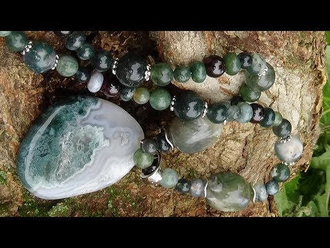 Видео: Агат. Моховый. Дендритовый. Бразильский. Колье. Бусы. Кулоны.