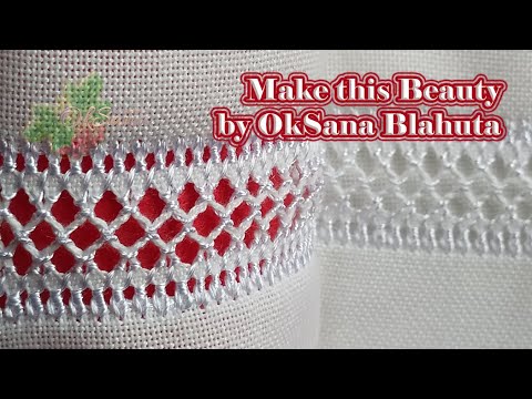 Видео: Красива МЕРЕЖКА Сітка І Beautiful LACE Mesh| Hand embroidery|