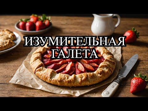Видео: Как ПРИГОТОВИТЬ ПИРОГ с клубникой! Клубничная ГАЛЕТА!🍓