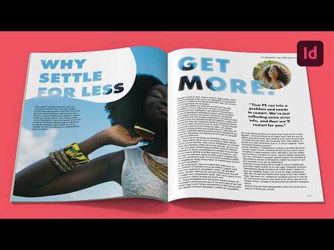 Видео: Как создать этот макет «Картинка в Word» | Макеты InDesign, Эпизод 14