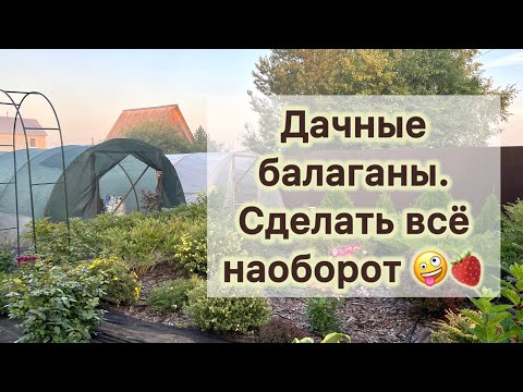 Видео: Дачные балаганы с клубникой. Сделать всё наоборот.