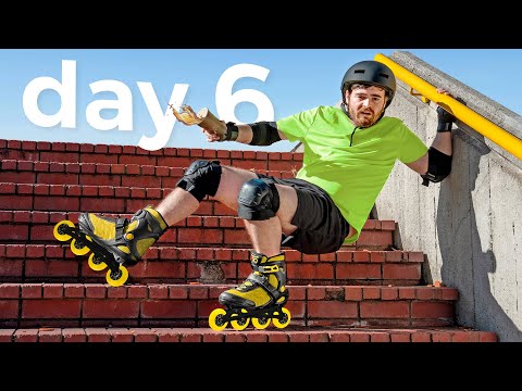 Видео: Я провел 1 неделю на роликовых коньках.