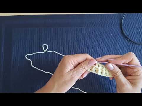 Видео: Уроки вязания крючком. Резинка крючком, столбиками с накидом.