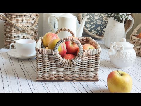 Видео: Плетем корзинку с круглыми ручками