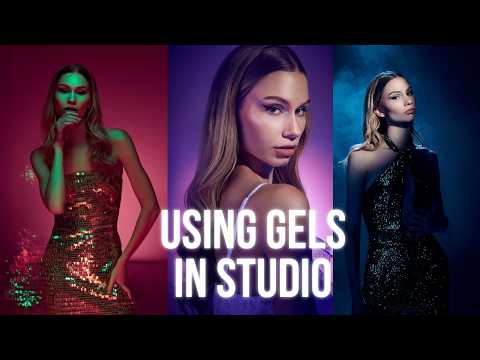 Видео: Как использовать гели в фотографии | 3 креативных варианта студийного освещения