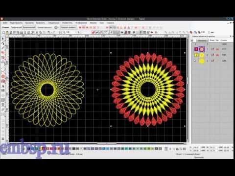 Видео: Wilcom EmbroideryStudio e4.2 уроки курсы Построение узоров вышивки