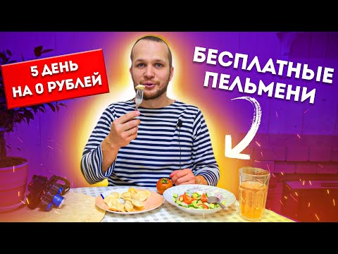 Видео: КАК Я ЖИВУ без Денег? Бесплатные пельмени! Выживаю неделю на 0 рублей (день #5)