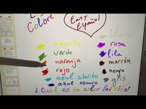 Видео: Начално ниво А1 по испански 🇪🇸Как се казват цветовете на испански/ los colores en español