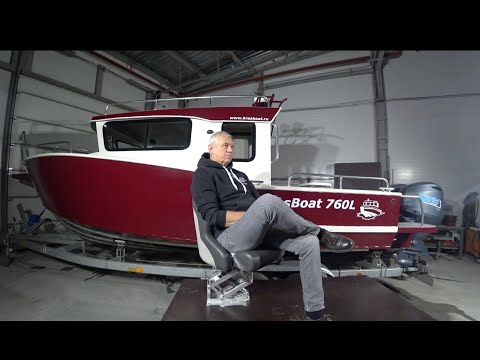 Видео: KrasBoat 760 L на Mikatsu 2 по 130!!!разговор от первого лица.