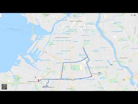 Видео: Санкт-Петербург. Проспект Ветеранов - ул. Бухарестская - проспект Стачек. Лето 2018. Вечер.