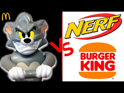 Видео: БИТВА АКЦИЙ! Том и Джерри против Nerf / Макдональдс VS Бургер Кинг