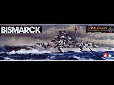 Видео: Обзор,что в коробке немецкий линкор Bismarck от Tamiya масштаб 1/350