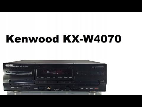 Видео: Кассетная дека KENWOOD KX-W4070.