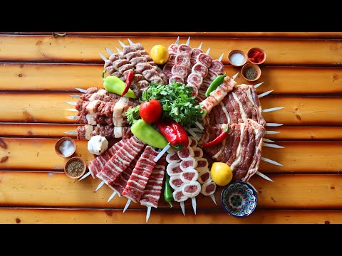 Видео: ШАШЛЫК - беш панжа (пять пальцев) | наполеон шашлык | шашлык рулет | шашлык молотый | Узбекистан
