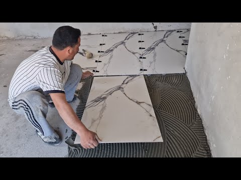 Видео: Я побывал на стройке, где работает мой брат!! - Керамический пол 60х120 от мастера!