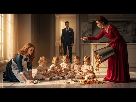 Видео: Мачеха высыпала мусор на 5 близнецов — горничная сделала немыслимое: миллиардер заплакал