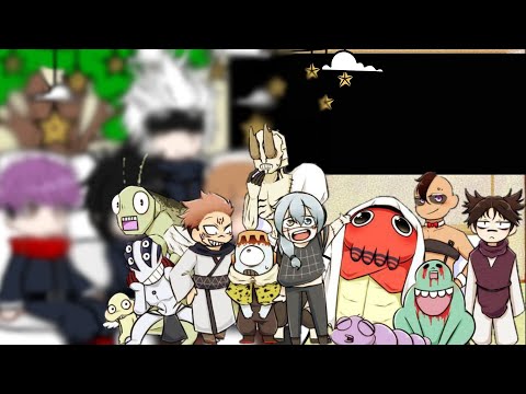 Видео: рякция магической битвы на проклятых духов| гача клуб | одея моя)