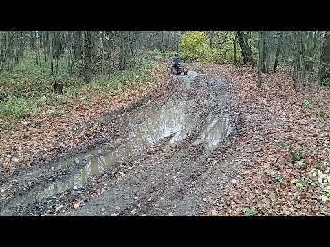 Видео: Тест ситикоко по лесной дороге в грязь , на шоссейной резине