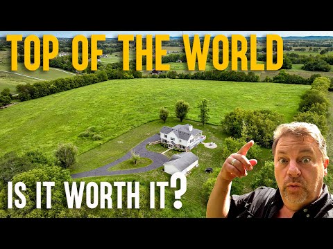 Видео: Маленький дом, большой участок земли 27 акров, экскурсия по ферме, ручей + мастерская/амбар