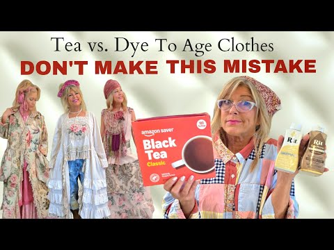 Видео: Советы по состариванию цвета ткани с помощью чайных пакетиков и красителя Rit