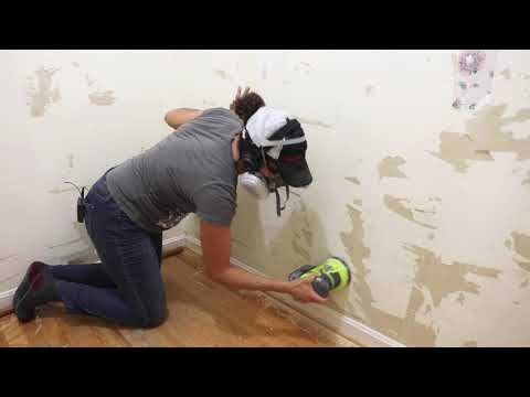 Видео: Как легко снять обои (и отремонтировать гипсокартон) — ЧАСТЬ 1 из 3 — Thrift Diving