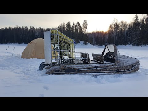 Видео: На аэролодке зимой / Аэролодка Берег 520 -132 л.с.