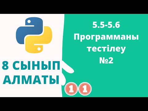 Видео: 5.5-5.6 Программаны тестілеу №2