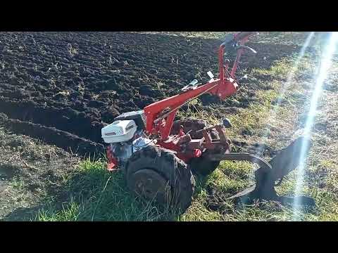 Видео: Осенняя вспашка мотоблоком мтз 2022."мучимся пахать"