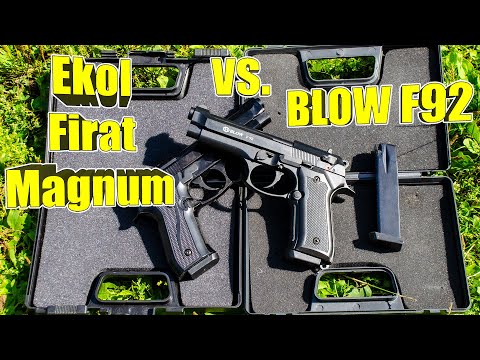 Видео: Ekol Firat Magnum vs. Blow F92 | Что купить если хочется Beretta 92?