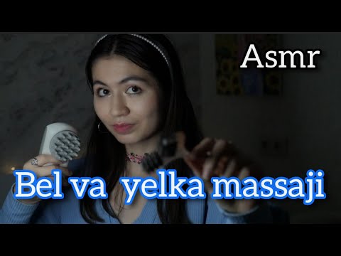Видео: Agar bel og'rig'i bo'lsa, shu videoni tomosha qiling.Bel va elka massaji. Массаж спины и плеч